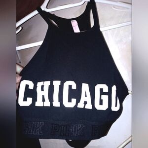 Medium PINK Black Bralette